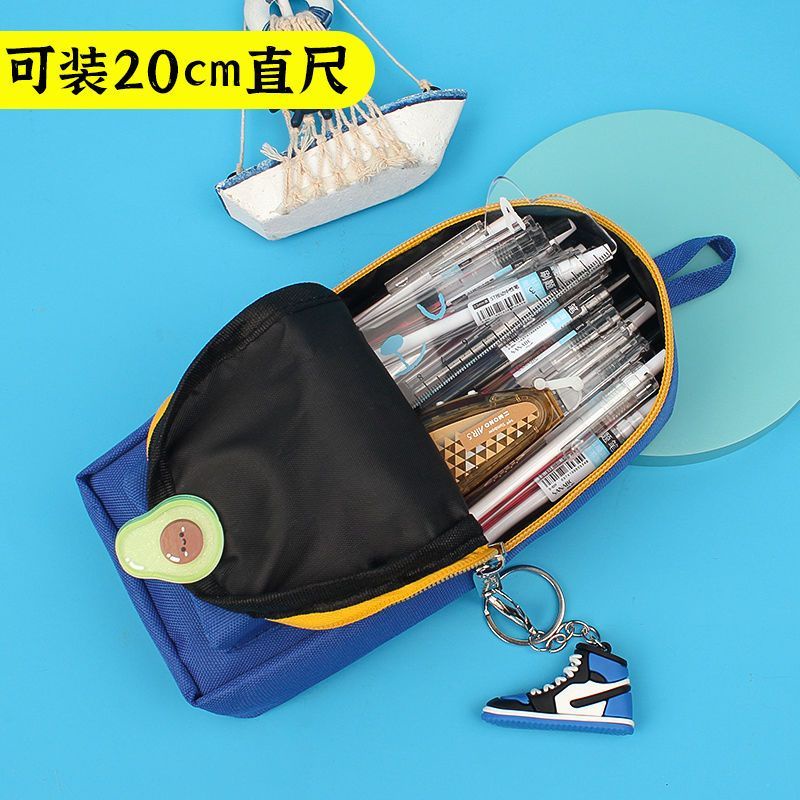 Hàng Mới Về Túi Đựng Bút Bằng Vải Bạt Sức Chứa Lớn Phong Cách Mới Dành Cho Học Sinh Nam