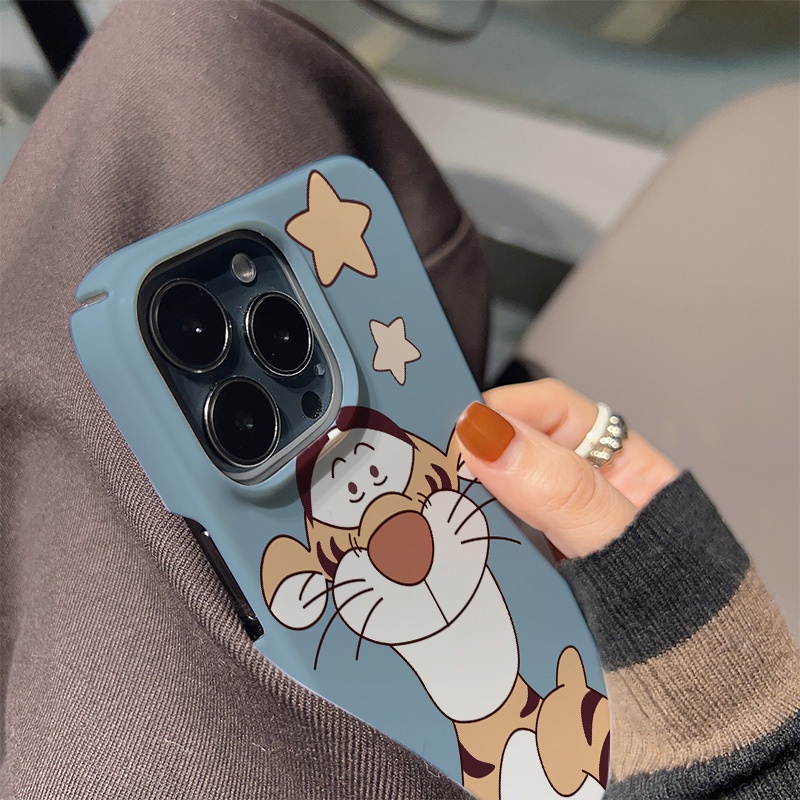 Ốp Điện Thoại Cứng Chống Sốc Họa Tiết Hổ Hoạt Hình Cho iphone 14 pro Max 11 13 12 7Plus 8 X XS Max