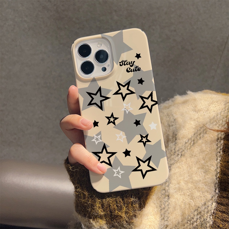 Ốp Điện Thoại Cứng Chống Sốc Họa Tiết Ngôi Sao Thời Trang Cho iphone 14 pro Max 11 13 12 7Plus 8 X XS Max
