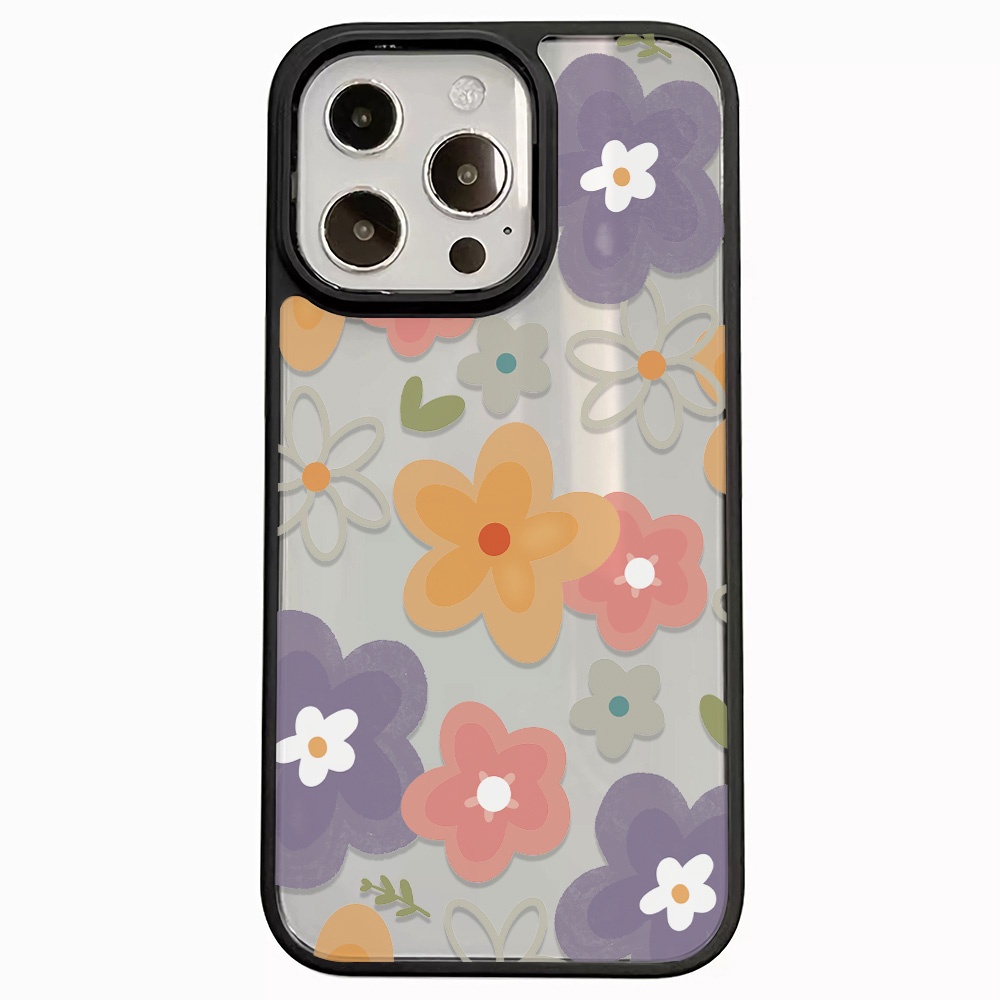 Ốp Điện Thoại Nhựa Acrylic Cứng Trong Suốt Hình Hoa Cho iphone 14 pro Max 11 13 12 7Plus 8 X XS Max