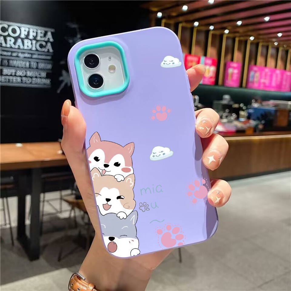 Ốp Điện Thoại silicon Dẻo Hình Mèo / Đám Mây 3 Trong 1 Cho iPhone 14Promax 13 12 11 7Plus X XR 7 8