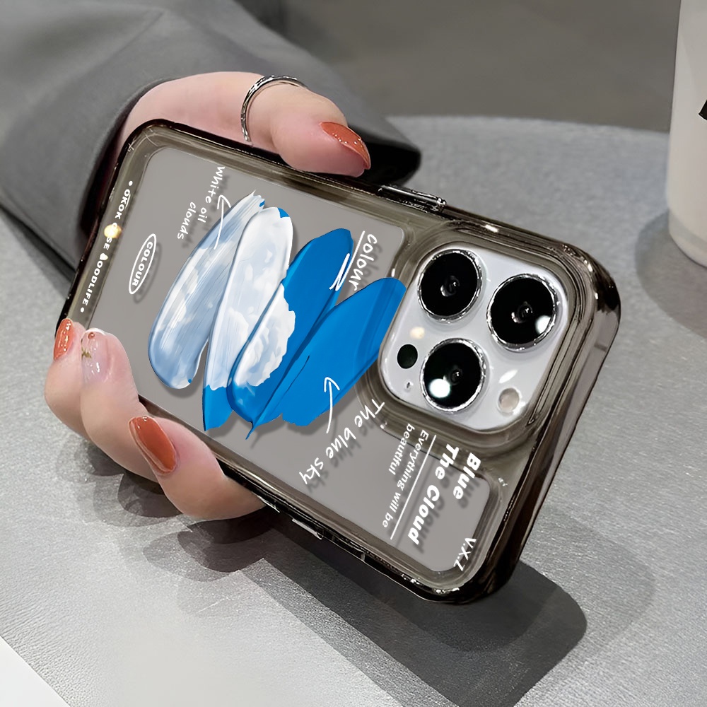 Ốp Điện Thoại Trong Suốt Chống Sốc Họa Tiết Không Gian Cho iphone 14 pro max 11 13 12 7 8 Plus X XR XSMax