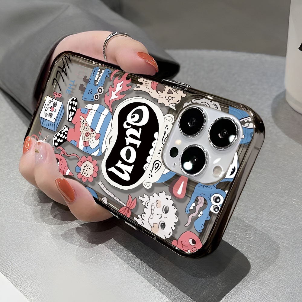 Ốp Điện Thoại Trong Suốt In Hoạt Hình Ngộ Nghĩnh Cho iphone 14 pro max 11 13 12 7 8 Plus X XR XSMax