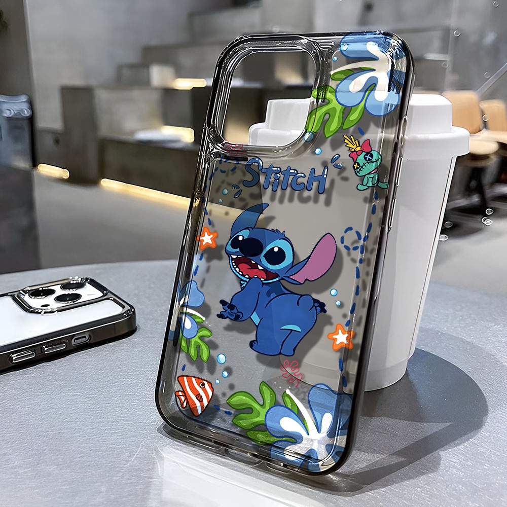 Ốp Điện Thoại Trong Suốt In Hình Stitch Cho iphone 14 pro max 11 13 12 7 8 Plus X XR XSMax
