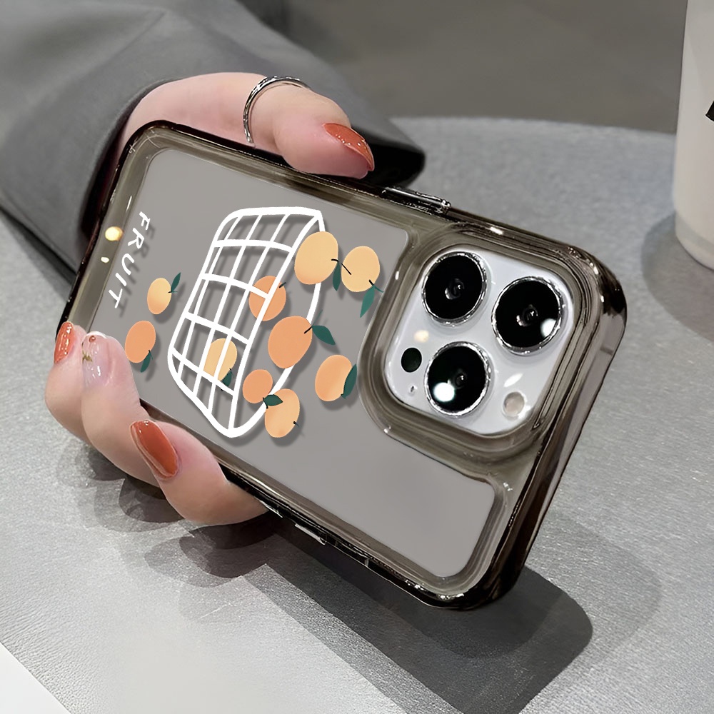 Ốp Điện Thoại Trong Suốt In Hình Quả Cam Cho iphone 14 pro max 11 13 12 7 8 Plus X XR XSMax