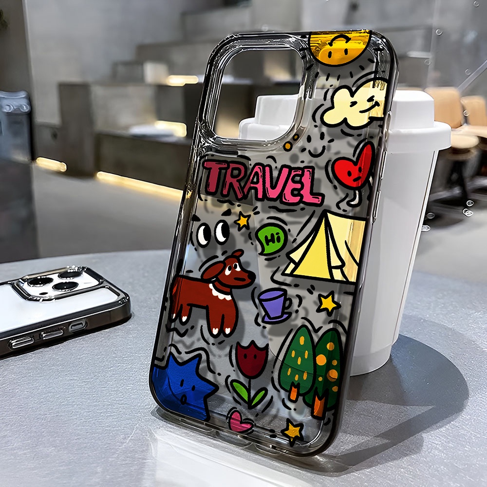 Ốp Điện Thoại Trong Suốt In Hình Chú Chó Cho iphone 14 pro max 11 13 12 7 8 Plus X XR XSMax