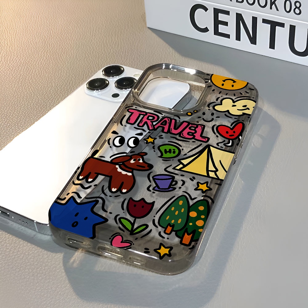 Ốp Điện Thoại Trong Suốt In Hình Chú Chó Cho iphone 14 pro max 11 13 12 7 8 Plus X XR XSMax