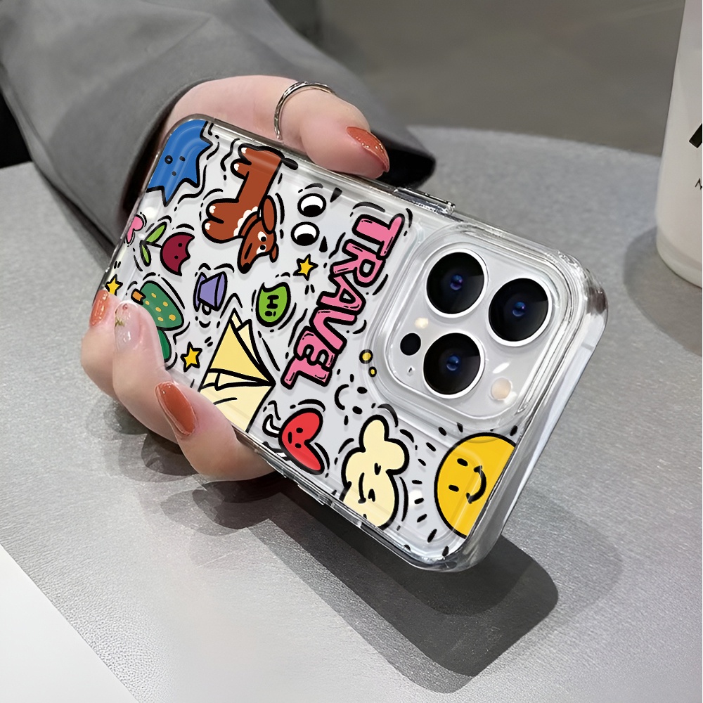 Ốp Điện Thoại Trong Suốt In Hình Chú Chó Cho iphone 14 pro max 11 13 12 7 8 Plus X XR XSMax