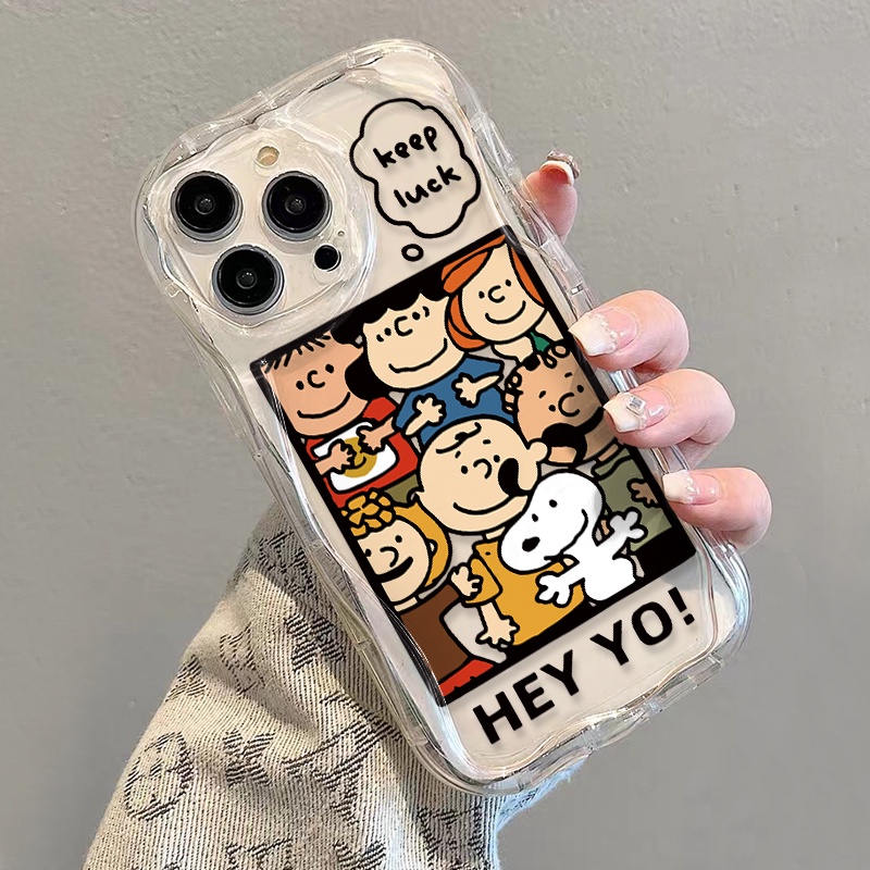 Ốp Điện Thoại Dẻo Trong Suốt Họa Tiết Hoạt Hình Snoopy Dễ Thương Cho iphone 14 pro Max 11 13 12 7Plus 8 X XS Max