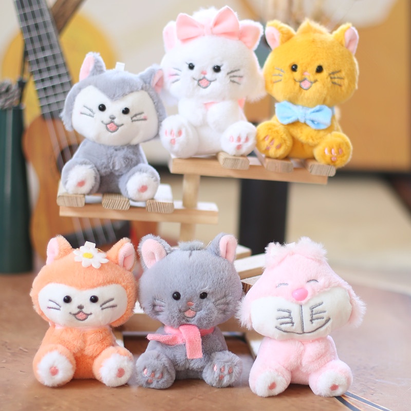 Móc Khóa Hình Chú Mèo Mary Nhồi Bông Dễ Thương