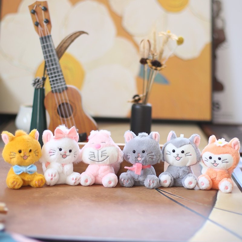 Móc Khóa Hình Chú Mèo Mary Nhồi Bông Dễ Thương