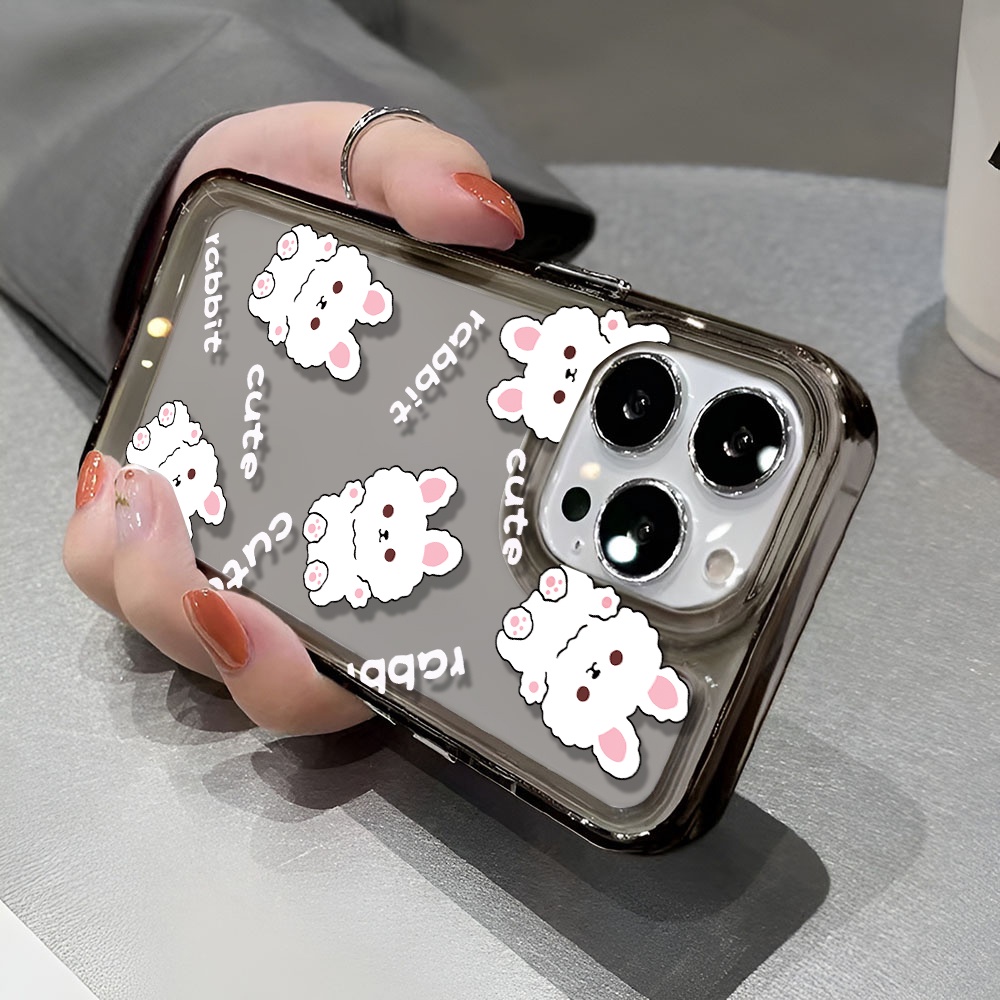 Ốp Điện Thoại Trong Suốt Hình Thỏ Dễ Thương Cho iphone 14 pro max 11 13 12 7 8 Plus X XR XSMax