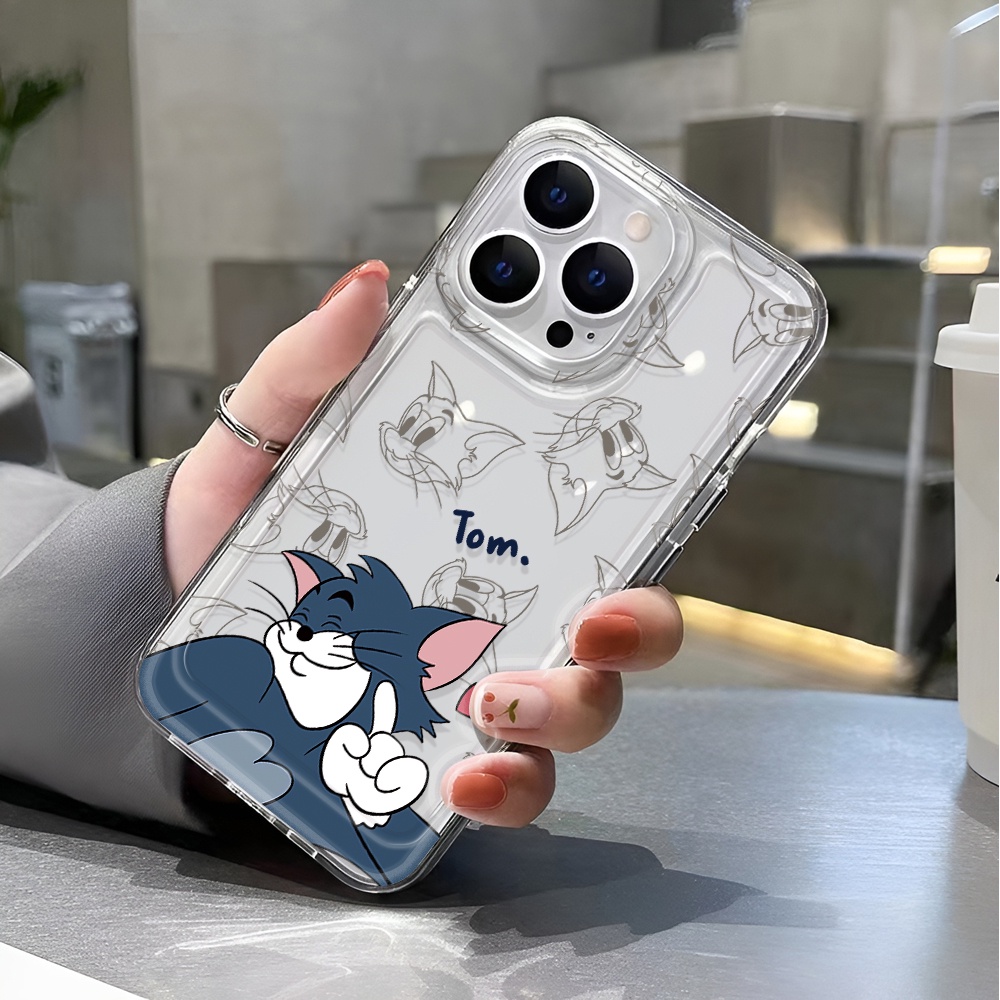 Ốp Điện Thoại Trong Suốt In Hình Mèo Thời Trang Cho iphone 14 pro max 11 13 12 7 8 Plus X XR XSMax