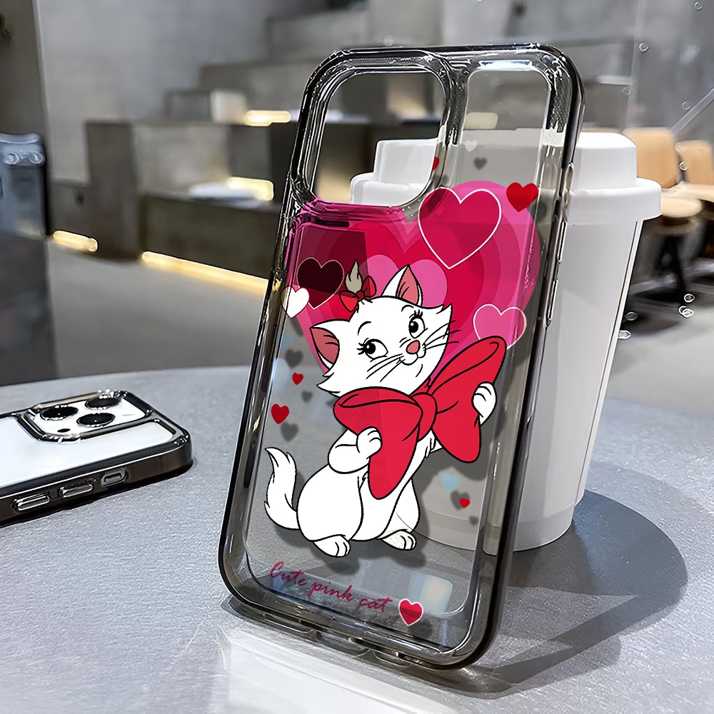 Ốp Điện Thoại Trong Suốt Họa Tiết Mèo Hoạt Hình Cho iphone 14 pro max 11 13 12 7 8 Plus X XR XSMax