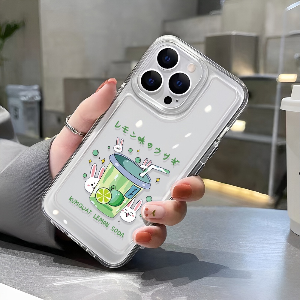 Ốp Điện Thoại Trong Suốt Họa Tiết Thỏ Hoạt Hình Cho iphone 14 pro max 11 13 12 7 8 Plus X XR XSMax