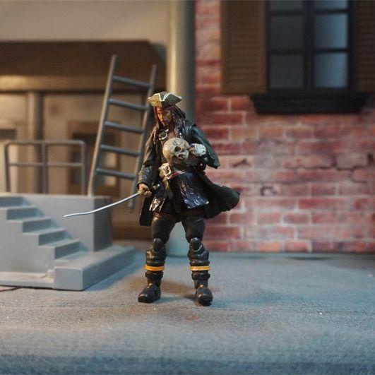 Mô Hình Nhân Vật Cướp Biển Caribbean 3.75 inch Chân Thật