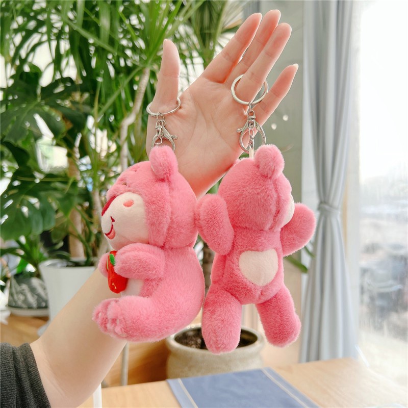 Móc Khóa Hình Gấu Nhồi Bông Dễ Thương
