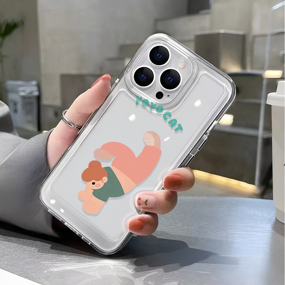 Ốp Điện Thoại Trong Suốt In Hình Cậu Bé Không Gian Hoạt Hình Cho iphone 14 pro max 11 13 12 7 8 Plus X XR XSMax