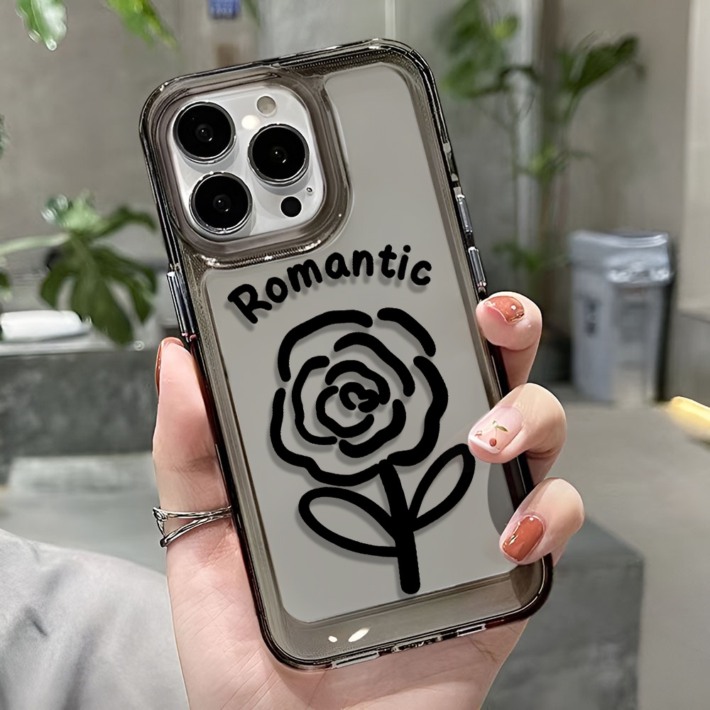 Ốp Điện Thoại Trong Suốt In Hình Hoa Cho iphone 14 pro max 11 13 12 7 8 Plus X XR XSMax