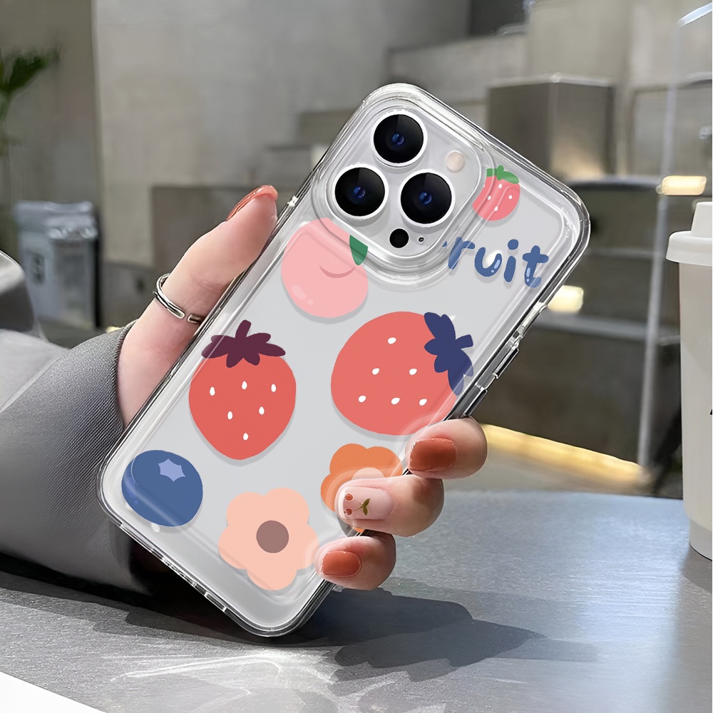 Ốp Điện Thoại Trong Suốt In Hình Gấu Và Hoa Cho iphone 14 pro max 11 13 12 7 8 Plus X XR XSMax