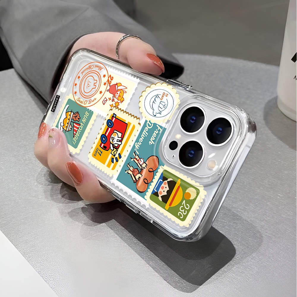 Ốp Điện Thoại Trong Suốt Họa Tiết Thời Trang Cho iphone 14 pro max 11 13 12 7 8 Plus X XR XSMax