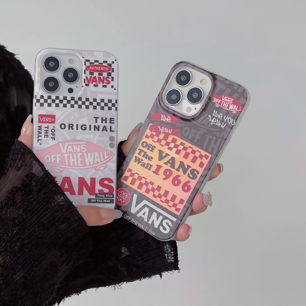 Ốp Điện Thoại IMD Họa Tiết Kẻ Sọc In Chữ Thời Trang Cho IPhone 14promax 14pro 14 13promax 12