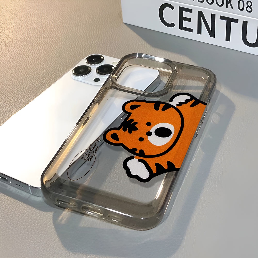 Ốp Điện Thoại Trong Suốt Chống Sốc In Hình Hổ Hoạt Hình Cho iphone 14 pro max 11 13 12 7 8 Plus X XR XSMax