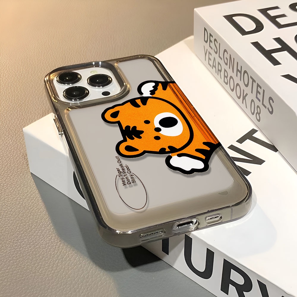 Ốp Điện Thoại Trong Suốt Chống Sốc In Hình Hổ Hoạt Hình Cho iphone 14 pro max 11 13 12 7 8 Plus X XR XSMax