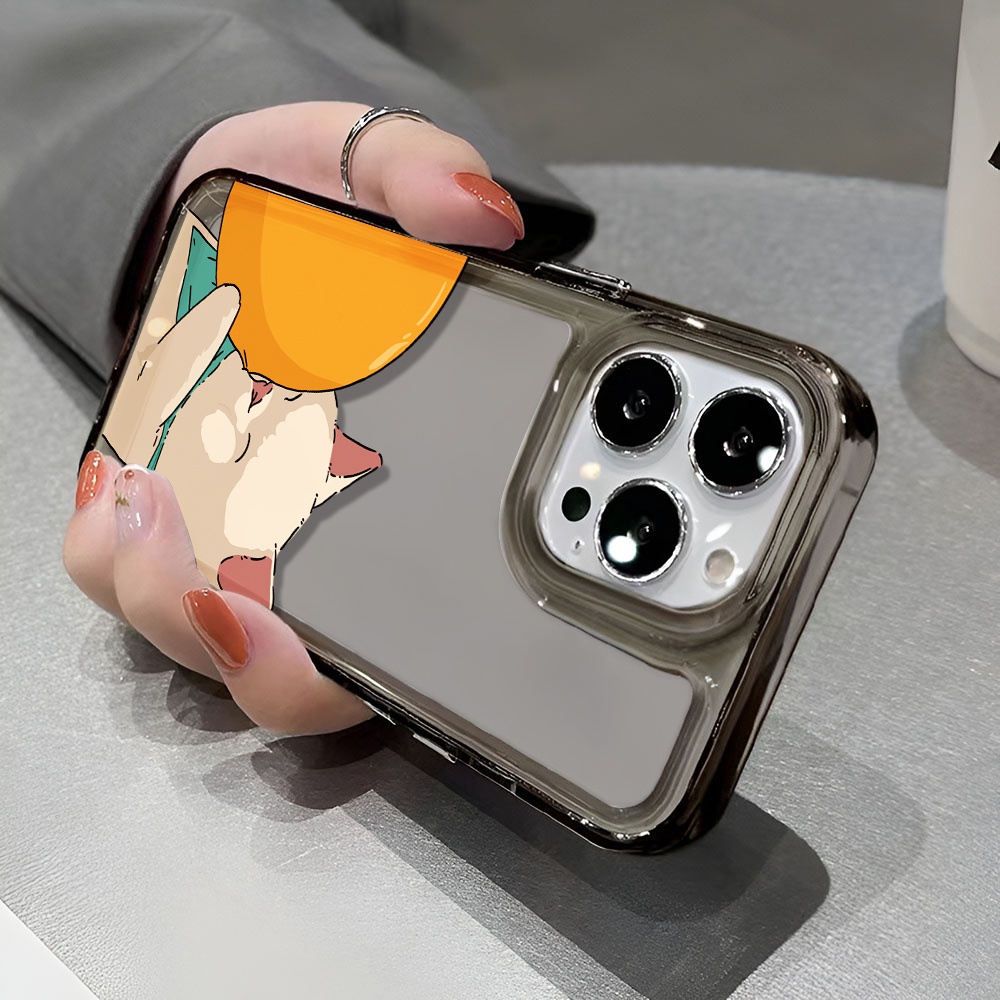Ốp Điện Thoại Trong Suốt Chống Sốc In Hình Mèo Hoạt Hình Cho iphone 14 pro max 11 13 12 7 8 Plus X XR XSMax