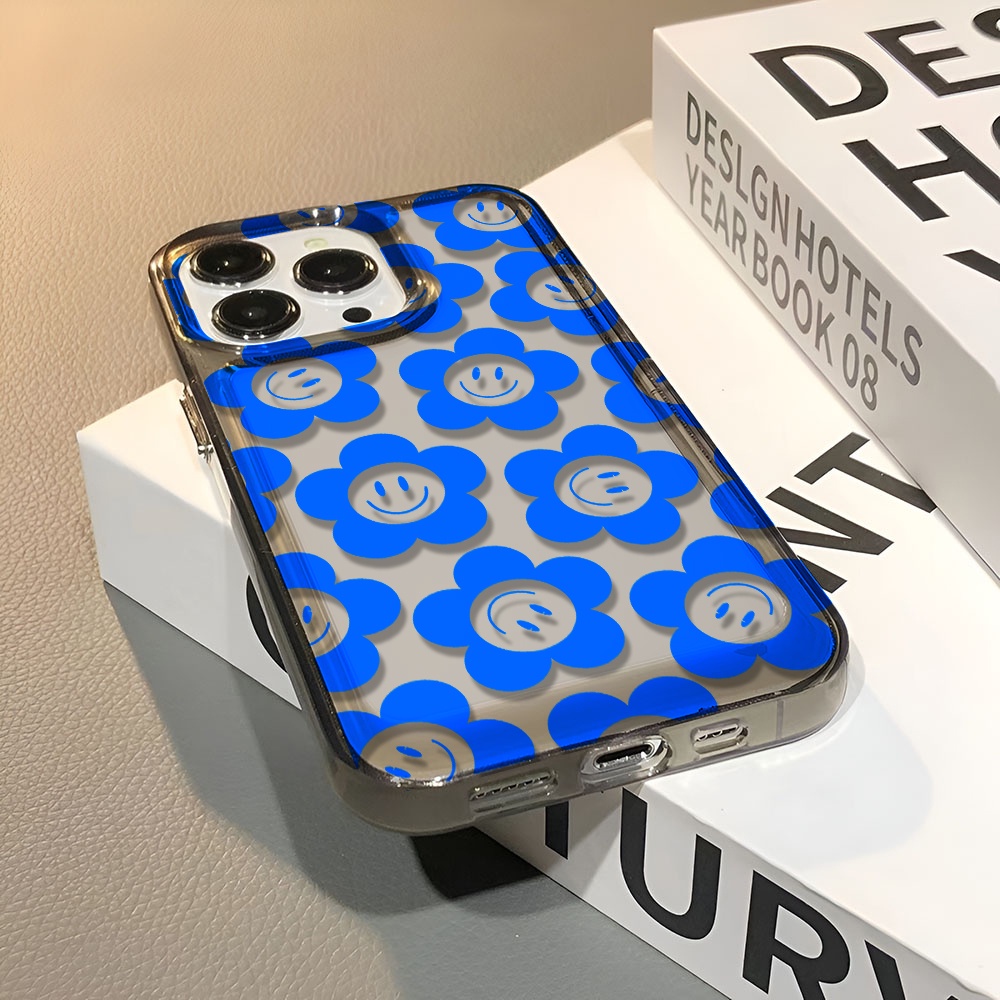 Ốp Điện Thoại Trong Suốt Họa Tiết Hoa Chống Sốc Cho iphone 14 pro max 11 13 12 7 8 Plus X XR XSMax