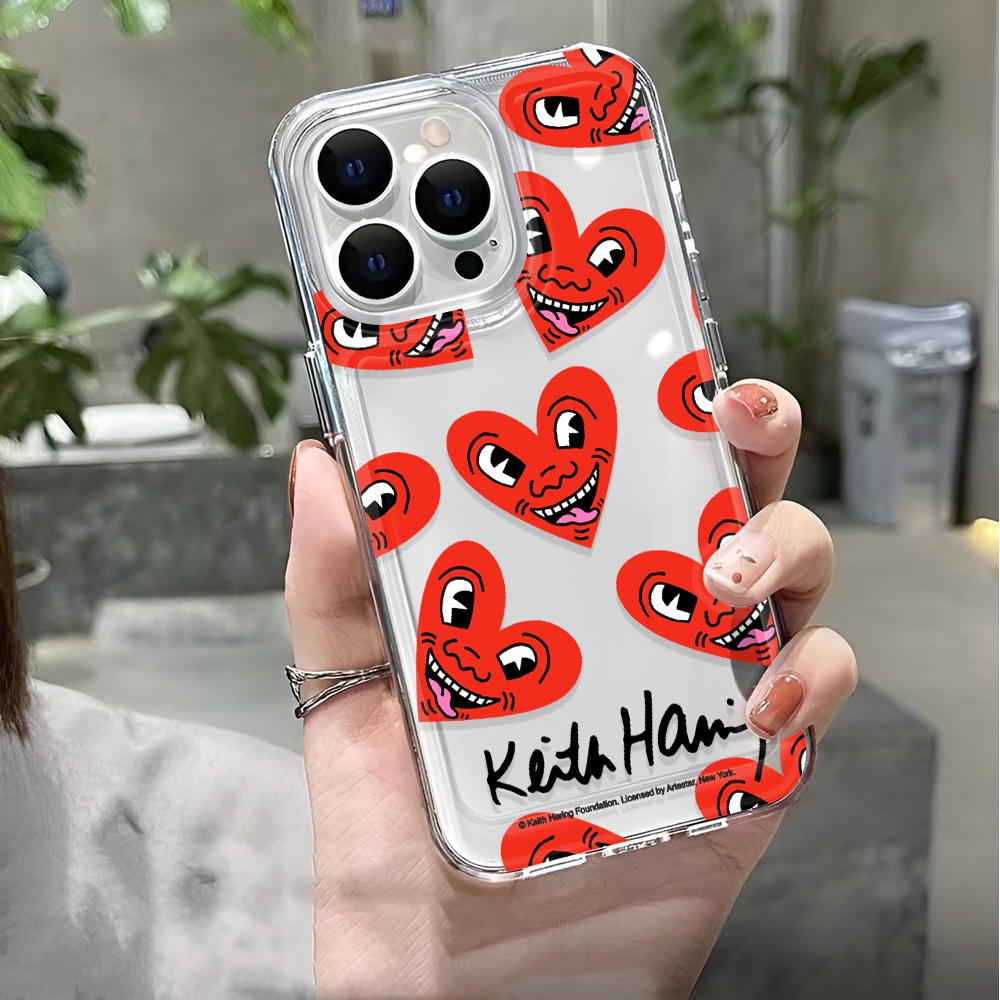 Ốp Điện Thoại Trong Suốt Chống Sốc In Hình Mặt Cười Cho iphone 14 pro max 11 13 12 7 8 Plus X XR XSMax