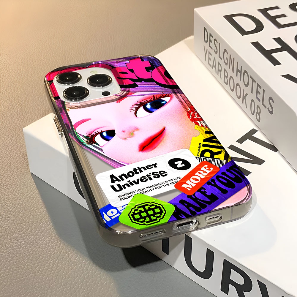 Ốp Điện Thoại Trong Suốt Chống Sốc In Hình Mặt Cười Cho iphone 14 pro max 11 13 12 7 8 Plus X XR XSMax
