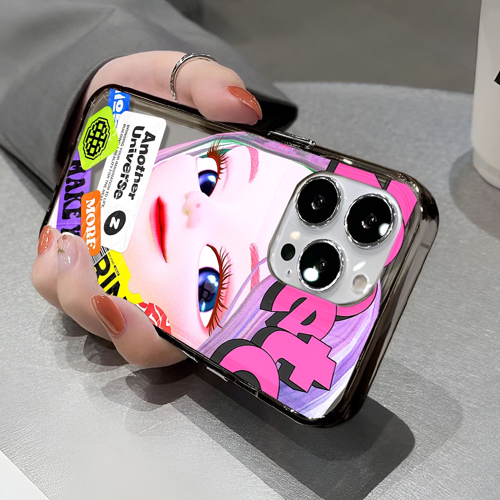 Ốp Điện Thoại Trong Suốt Chống Sốc In Hình Mặt Cười Cho iphone 14 pro max 11 13 12 7 8 Plus X XR XSMax