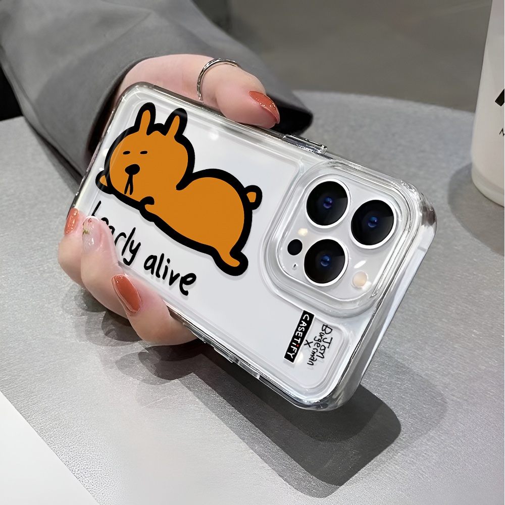 Ốp Điện Thoại Trong Suốt Chống Sốc In Hình Chú Chó Hoạt Họa Cho iphone 14 pro max 11 13 12 7 8 Plus X XR XSMax