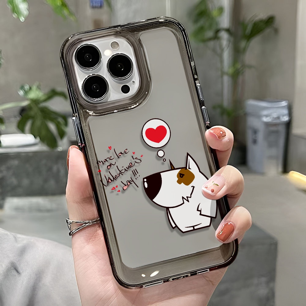 Ốp Điện Thoại Trong Suốt Chống Sốc In Hình Chú Chó Hoạt Họa Cho iphone 14 pro max 11 13 12 7 8 Plus X XR XSMax