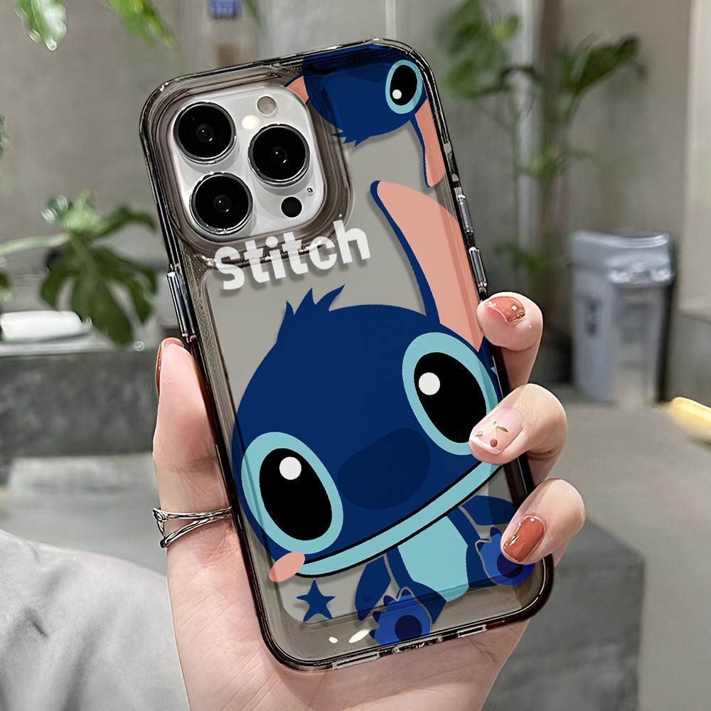 Ốp Điện Thoại Trong Suốt In Hình Stitch Cho iphone 14 pro max 11 13 12 7 8 Plus X XR XSMax