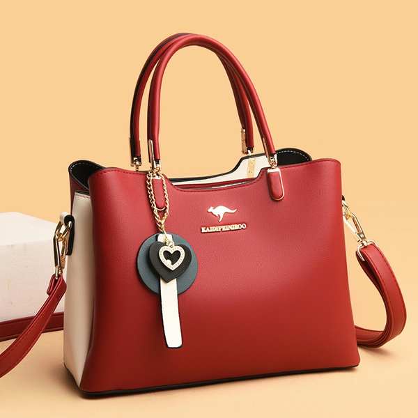 ✫Túi Xách Tay Bằng Da Bò Dễ Phối Đồ Thời Trang Dành Cho Phụ Nữ Trung Niên❋