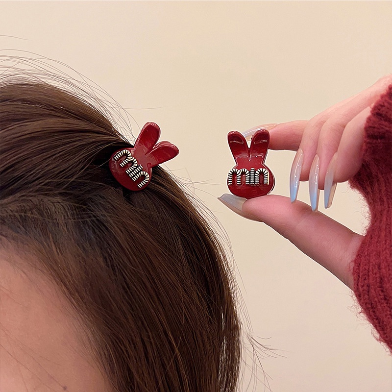 Kẹp Tóc mini In Chữ Phong Cách Hàn Quốc Thời Trang Cho Nữ