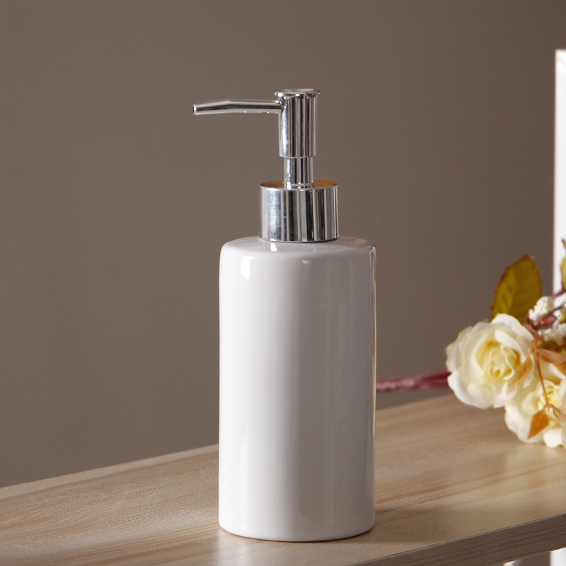 Qianshi Bình Sứ Đựng Nước Rửa Tay Dạng Nhấn Sáng Tạo Với Hai Cách Dùng