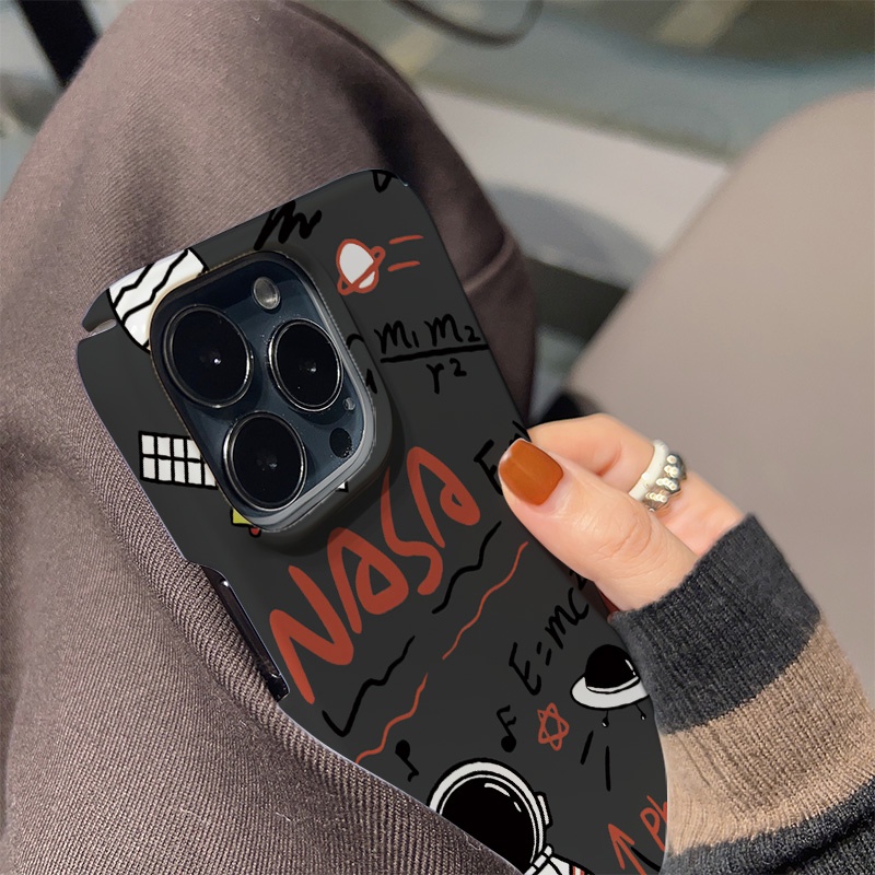 Ốp Điện Thoại Cứng In Hình Phi Hành Gia Công Thức Cho iphone 14promax 11 13 12 7Plus 8 X XS Max