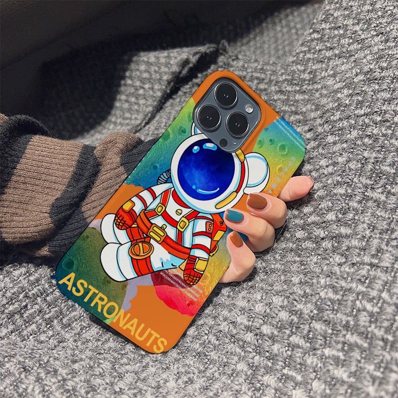Ốp Điện Thoại Cứng Chống Sốc In Hình Phi Hành Gia Cho iphone 14 pro Max 11 13 12 7Plus 8 X XS Max