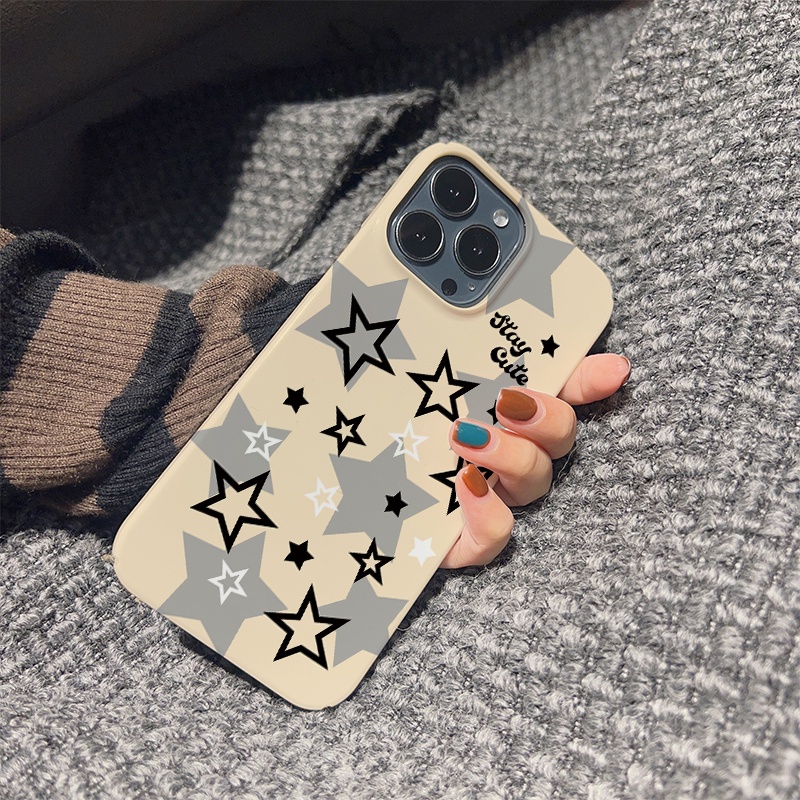 Ốp Điện Thoại Cứng Chống Sốc Họa Tiết Ngôi Sao Thời Trang Cho iphone 14 pro Max 11 13 12 7Plus 8 X XS Max