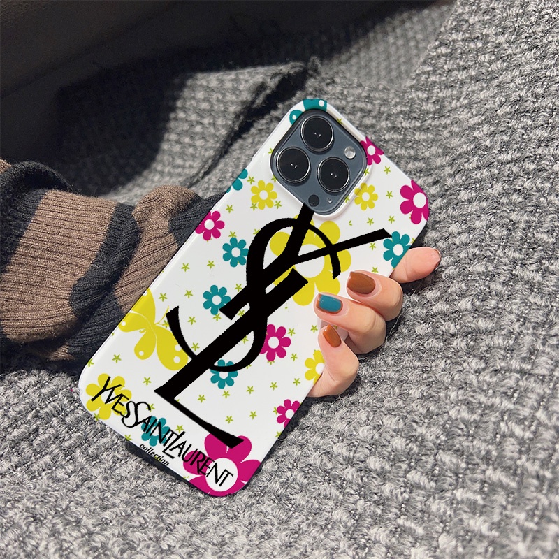 Ốp Điện Thoại Cứng Chống Sốc Họa Tiết Hoa Thời Trang Cho iphone 14 pro Max 11 13 12 7Plus 8 X XS Max