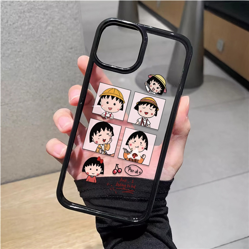 Ốp Điện Thoại Nhựa Acrylic Cứng Trong Suốt In Hình Quả Cherry Thời Trang Cho iphone 14 pro Max 11 13 12 7Plus 8 X XS Max
