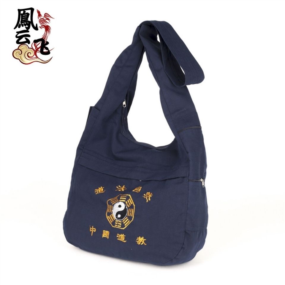 Ziqi Donglai Taoist Túi Du Lịch Canvas Đựng Dụng Cụ Thần Kỳ Taoist / Túi Xách Du Lịch Taoist Màu Tím Giống Quyền Từ Đông, Taoist / Túi Đựng Dụng Cụ Ma Thuật Taoist / Túi Bán Nguyệt Taoist 0512