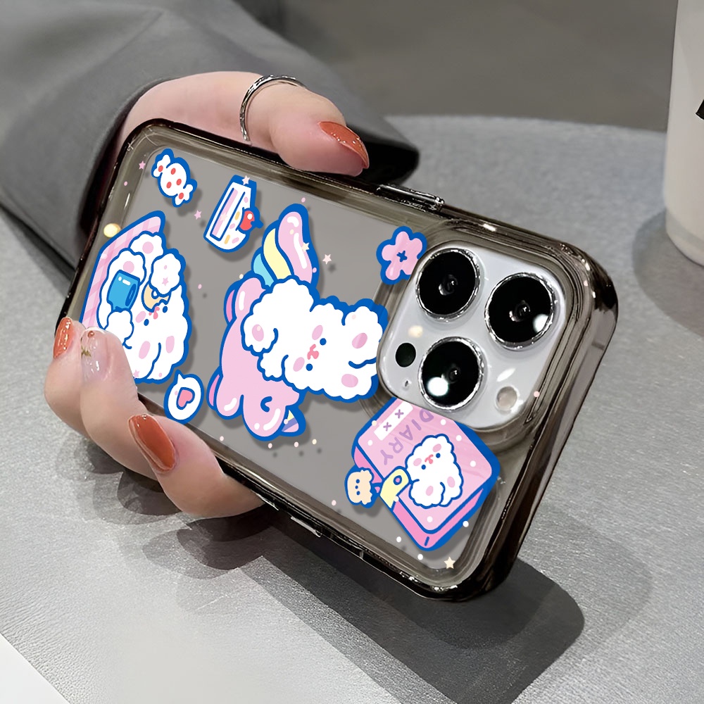 Ốp Điện Thoại Trong Suốt Hình Thỏ Kỳ Lân Cho iphone 14 pro max 11 13 12 7 8 Plus X XR XSMax