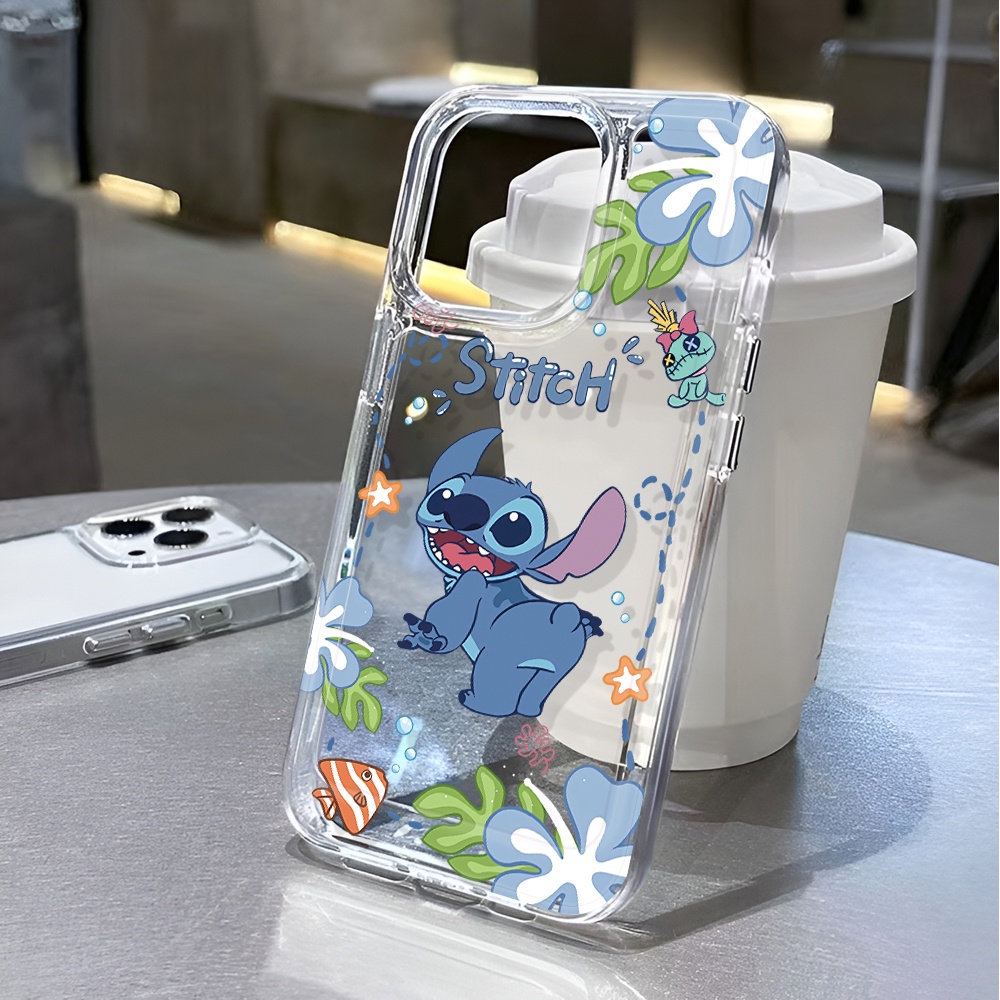 Ốp Điện Thoại Trong Suốt In Hình Stitch Cho iphone 14 pro max 11 13 12 7 8 Plus X XR XSMax