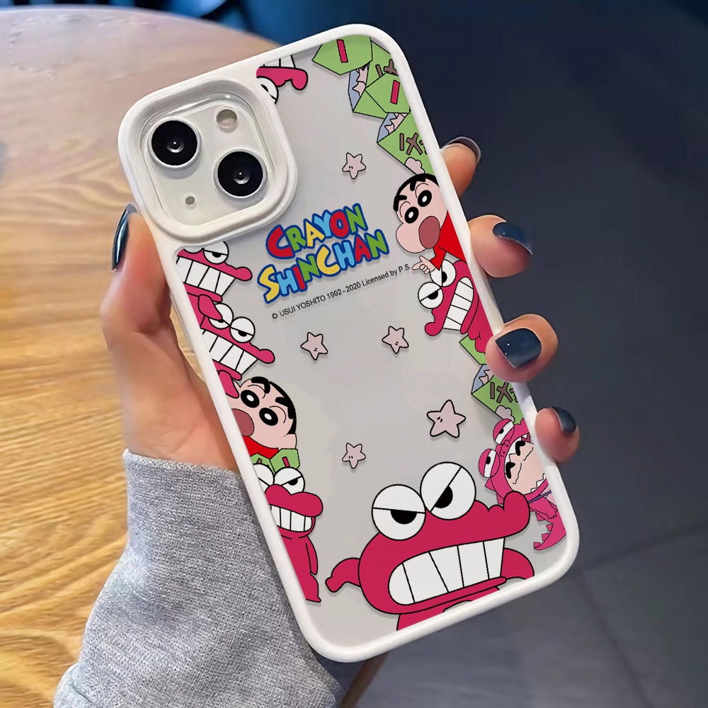 Ốp Điện Thoại Nhựa Acrylic Cứng Trong Suốt Hình Khủng Long Quái Vật Cho iphone 14 pro Max 11 13 12 7Plus 8 X XS Max