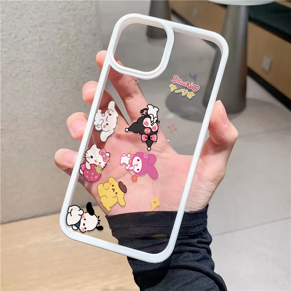 Ốp Điện Thoại Nhựa Acrylic Cứng Trong Suốt In Hình Nhân Vật Hoạt Hình Cho iphone 14 pro Max 11 13 12 7 Plus 8 X XS Max