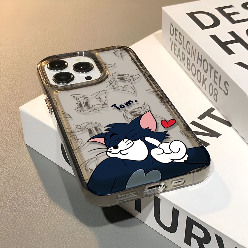Ốp Điện Thoại Trong Suốt In Hình Mèo Thời Trang Cho iphone 14 pro max 11 13 12 7 8 Plus X XR XSMax
